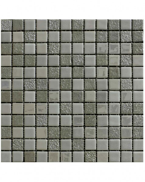Sundance Plata Grey Mosaic Wall Tile - www.kitchentilesdirect.com